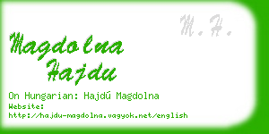 magdolna hajdu business card